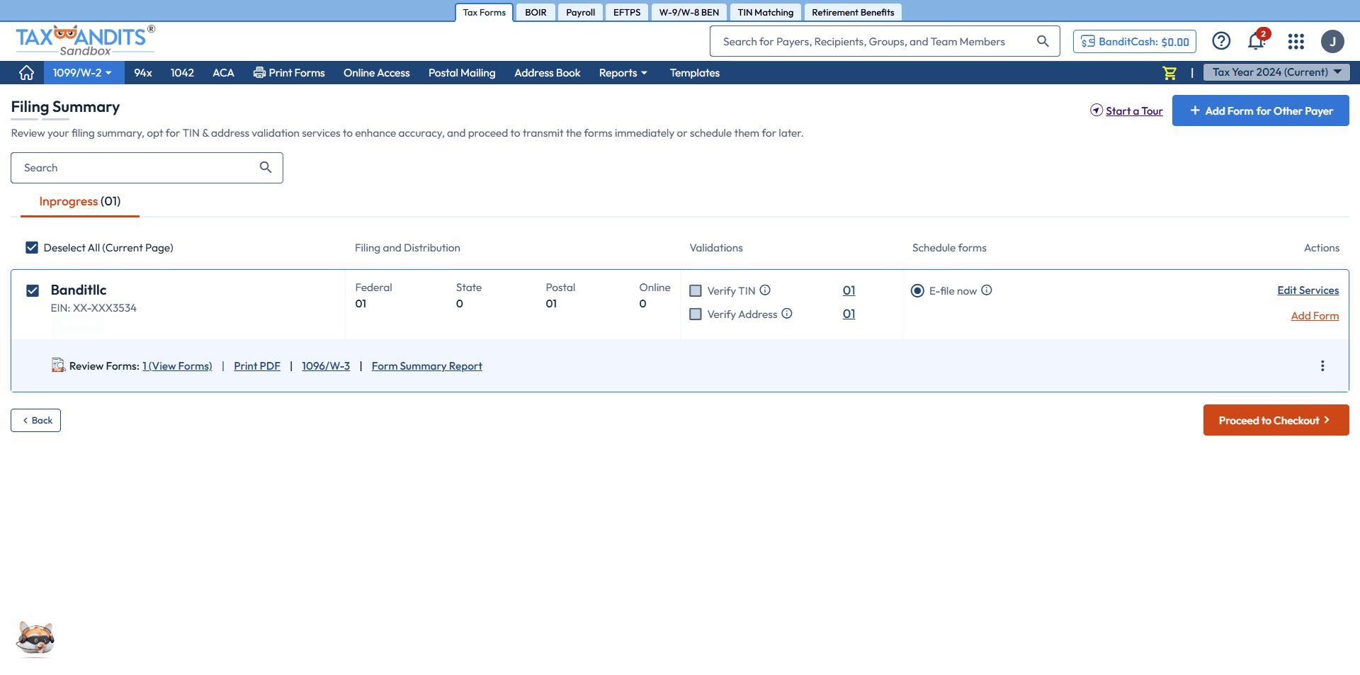 Transmit your Form 1099-B to the IRS